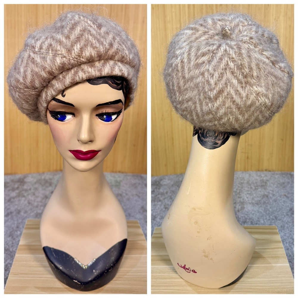 Eugenia Kim Light Tan Knit Beret